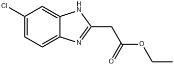 ethyl (5-chloro-1H-benzimidazol-2-yl)acetate Struktur