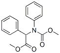 methyl 2-(methoxycarbonyl-phenyl-amino)-2-phenyl-acetate Struktur