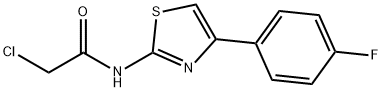 2-CHLORO-N-[4-(4-FLUORO-PHENYL)-THIAZOL-2-YL]-ACETAMIDE Struktur