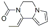 Pyrrolo[1,2-a]pyrazine, 2-acetyl-1-ethylidene-1,2,3,4-tetrahydro- (9CI) Struktur