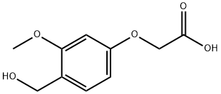 4-HYDROXYMETHYL-3-METHOXYPHENOXYACETIC ACID Struktur