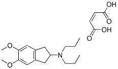 5,6-DIMETHOXY-2-(DI-N-PROPYLAMINO)INDAN MALEATE Struktur