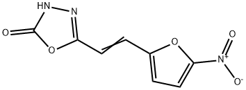 5-[2-(5-Nitro-2-furyl)vinyl]-1,3,4-oxadiazol-2(3H)-one Struktur