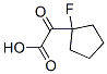 Cyclopentaneacetic acid, 1-fluoro--alpha--oxo- (9CI) Struktur