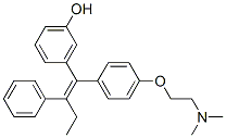 3-{(Z)-1-[4-(2-DIMETHYLAMINOETHOXY)PHENYL]-2-PHENYLBUT-1-ENYL}PHENOL Struktur