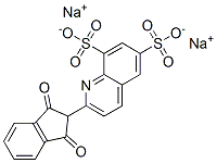 DISODIUM 2-(1,3-DIOXOINDEN-2-YL)QUINOLINE-6,8-DISULFONATE Struktur