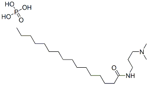 N-[3-(dimethylamino)propyl]palmitamide phosphate Struktur