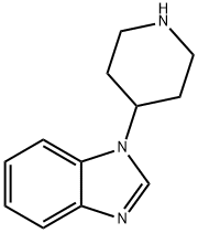 1-(4-piperidinyl)-1H-benzimidazole          Struktur