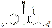 [4-[(4-chlorophenyl)cyanomethyl]-5-chloro-m-tolyl]ammonium chloride Struktur