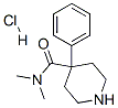 N,N-dimethyl-4-phenylpiperidine-4-carboxamide monohydrochloride Struktur