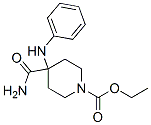 ethyl 4-carbamoyl-4-(phenylamino)piperidine-1-carboxylate  Struktur