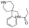 N-[(4-phenylpiperidin-4-yl)methyl]propionamide Struktur