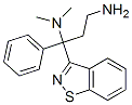 N,N-dimethylamino-3-phenyl-3-(1,2-benzisothiazol-3-yl)propylamine Struktur