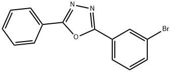 2-(3-bromophenyl)-5-phenyl-1,3,4-oxadiazole Struktur