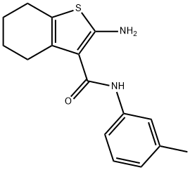 2-AMINO-N-(3-METHYLPHENYL)-4,5,6,7-TETRAHYDRO-1-BENZOTHIOPHENE-3-CARBOXAMIDE Struktur