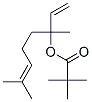 1,5-dimethyl-1-vinylhex-4-enyl pivalate Struktur