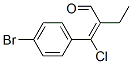 2-[(4-bromophenyl)chloromethylene]butyraldehyde Struktur