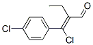 2-[chloro(4-chlorophenyl)methylene]butyraldehyde Struktur