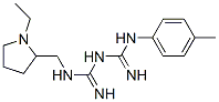 1-[(1-ethyl-2-pyrrolidinyl)methyl]-5-(p-tolyl)biguanide Struktur