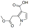 methyl 3-carboxy-1-methyl-1H-pyrrole-2-acetate Struktur