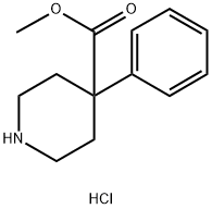 methyl 4-phenylpiperidine-4-carboxylate hydrochloride Struktur