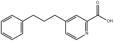 4-(3-phenylpropyl)pyridine-2-carboxylic acid Struktur