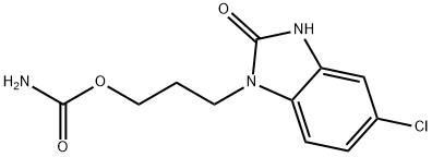 1-[3-[(aminocarbonyl)oxy]propyl]-5-chloro-1,3-dihydro-2H-benzimidazole-2-one Struktur