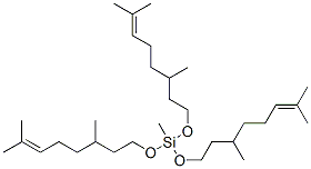 tris[(3,7-dimethyl-6-octenyl)oxy]methylsilane  Struktur