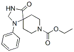 ethyl 4-oxo-1-phenyl-1,3,8-triazaspiro[4.5]decane-8-carboxylate Struktur