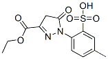 3-ethyl 4,5-dihydro-1-(4-methyl-2-sulphophenyl)-5-oxo-1H-pyrazole-3-carboxylate Struktur