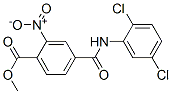 methyl 4-[[(2,5-dichlorophenyl)amino]carbonyl]-2-nitrobenzoate Struktur