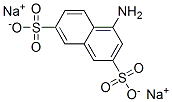 4-aminonaphthalene-2,7-disulphonic acid, sodium salt Struktur