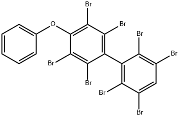 2,2',3,3',5,5',6,6'-octabromo-4-phenoxy-1,1'-biphenyl Struktur