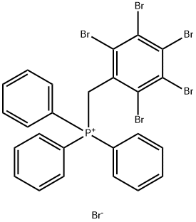 [(pentabromophenyl)methyl]triphenylphosphonium bromide  Struktur