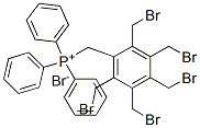 [[pentakis(bromomethyl)phenyl]methyl]triphenylphosphonium bromide Struktur