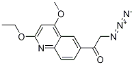 2-azido-1-(2-ethoxy-4-Methoxyquinolin-6-yl)ethanone Struktur