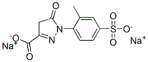 4,5-dihydro-1-(2-methyl-4-sulphophenyl)-5-oxo-1H-pyrazole-3-carboxylic acid, sodium salt Struktur