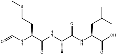 formylmethionyl-alanyl-leucine Struktur