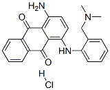 1-amino-4-[[[(dimethylamino)methyl]phenyl]amino]anthraquinone monohydrochloride Struktur