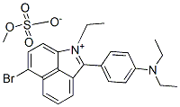 6-bromo-2-[4-(diethylamino)phenyl]-1-ethylbenz[cd]indolium methyl sulphate Struktur