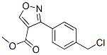 4-Isoxazolecarboxylicacid,3-[4-(chloromethyl)phenyl]-,methylester(9CI) Struktur