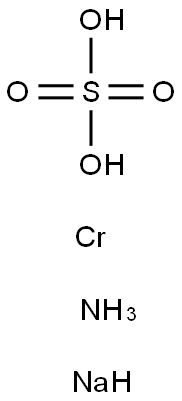 sulphuric acid, ammonium chromium sodium salt Struktur