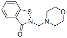 2-(4-morpholinylmethyl)-1,2-benzisothiazol-3(2H)-one Struktur