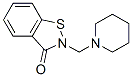 2-(1-piperidinylmethyl)-1,2-benzisothiazol-3(2H)-one Struktur