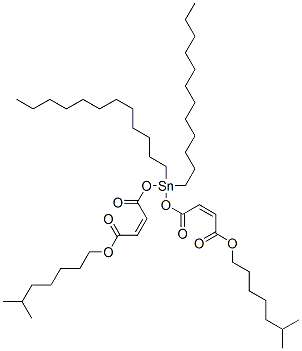 diisooctyl 4,4'-[(didodecylstannylene)bis(oxy)]bis[4-oxoisocrotonate]  Struktur