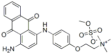 [2-[4-[(4-amino-9,10-dihydro-9,10-dioxo-1-anthryl)amino]phenoxy]ethyl]trimethylammonium methyl sulphate  Struktur