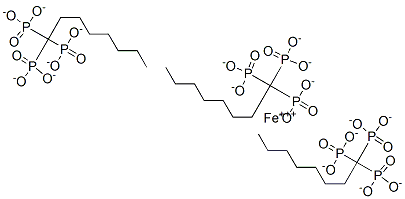 iron(3+) trioctyl triphosphonate Struktur