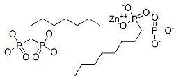 zinc dioctyl diphosphonate Struktur