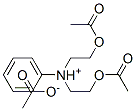 bis(2-acetoxyethyl)phenylammonium acetate Struktur