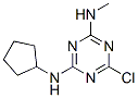 6-chloro-N-cyclopentyl-N'-methyl-1,3,5-triazine-2,4-diamine Struktur